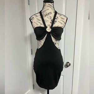 Sexy black cocktail dress - S